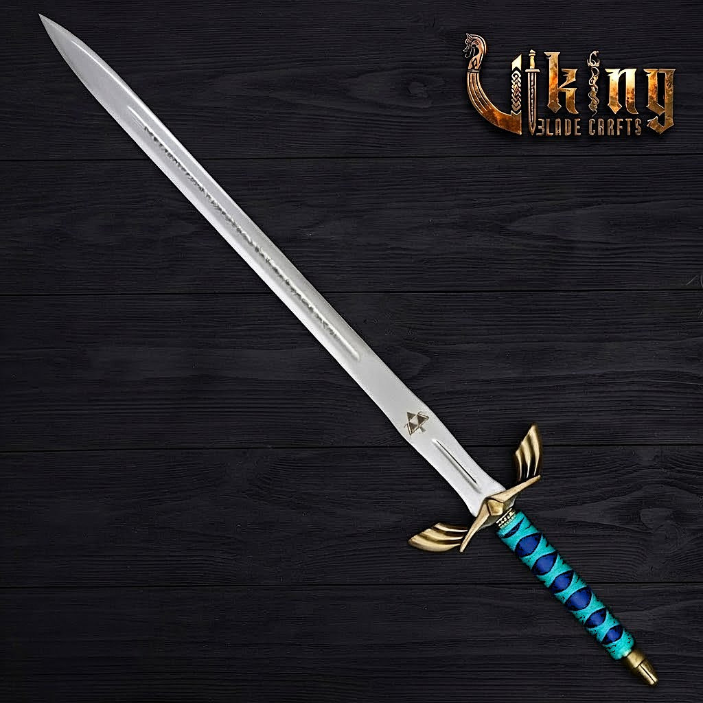Zelda-Inspired Goddess Longsword | Blue or Black Handle | Matching Scabbard