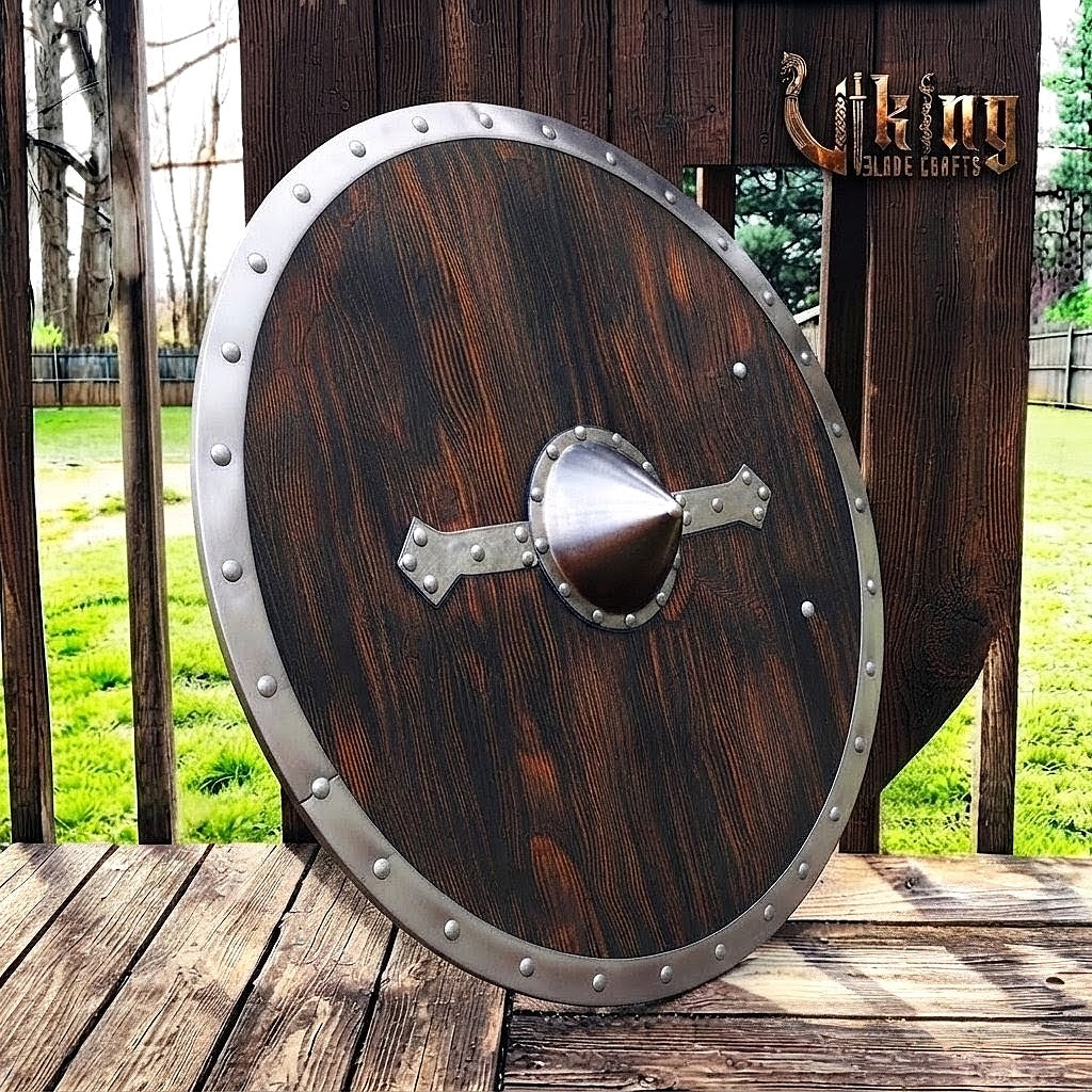The Skjöldr of Kattegat Horizontal Flanged-Brace Norse Shield