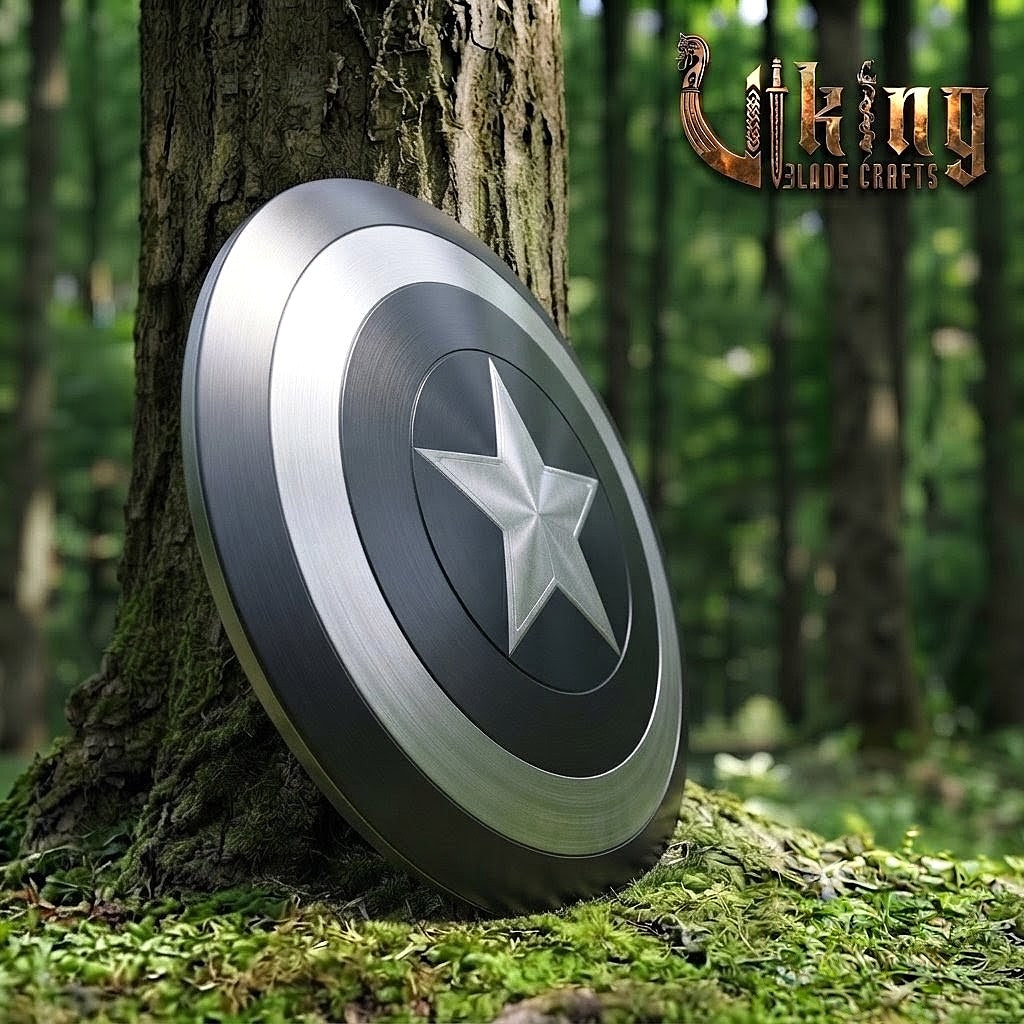The Stealth Avenger’s Aegis 24" Hardened Steel Black Captain America Shield