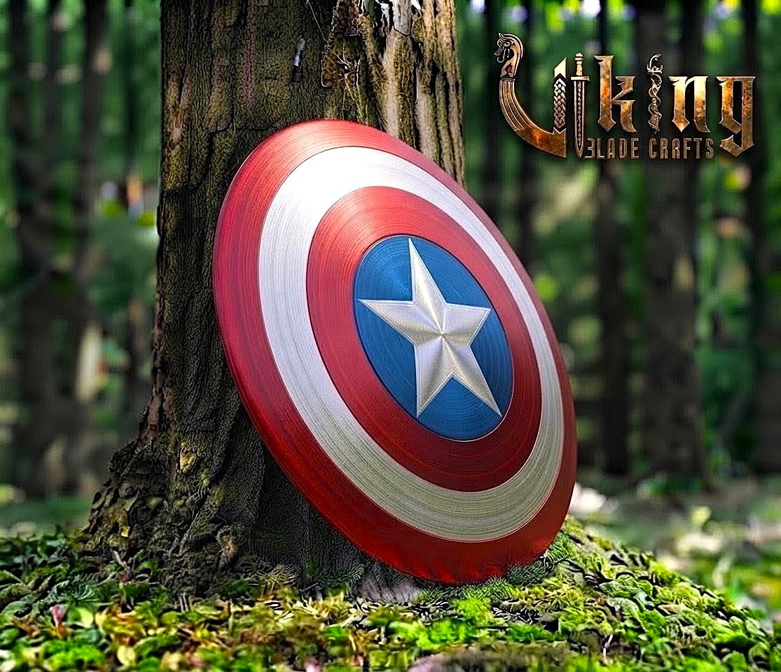The First Avenger’s Aegis 24" Hardened Steel Captain America Shield