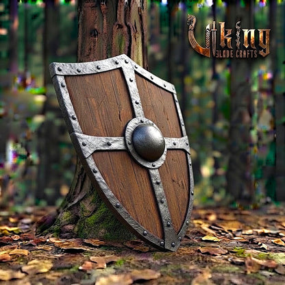The Shield of the Black Guard: Hand-Crafted Steel-Braced Medieval Shield