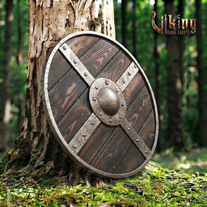 The Skjöldr of Hedeby Diagonal Cross-Strap Norse Shield