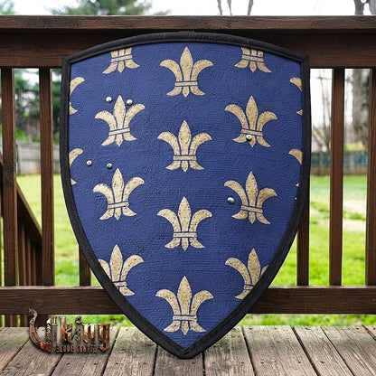 The Sovereign’s Aegis Fleur-de-lis Royal Medieval Heater Shield