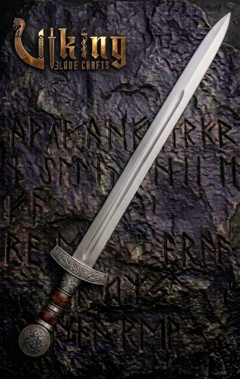 Hand-Forged Viking Sword – Custom Stainless Steel Norse Blade with Scabbard