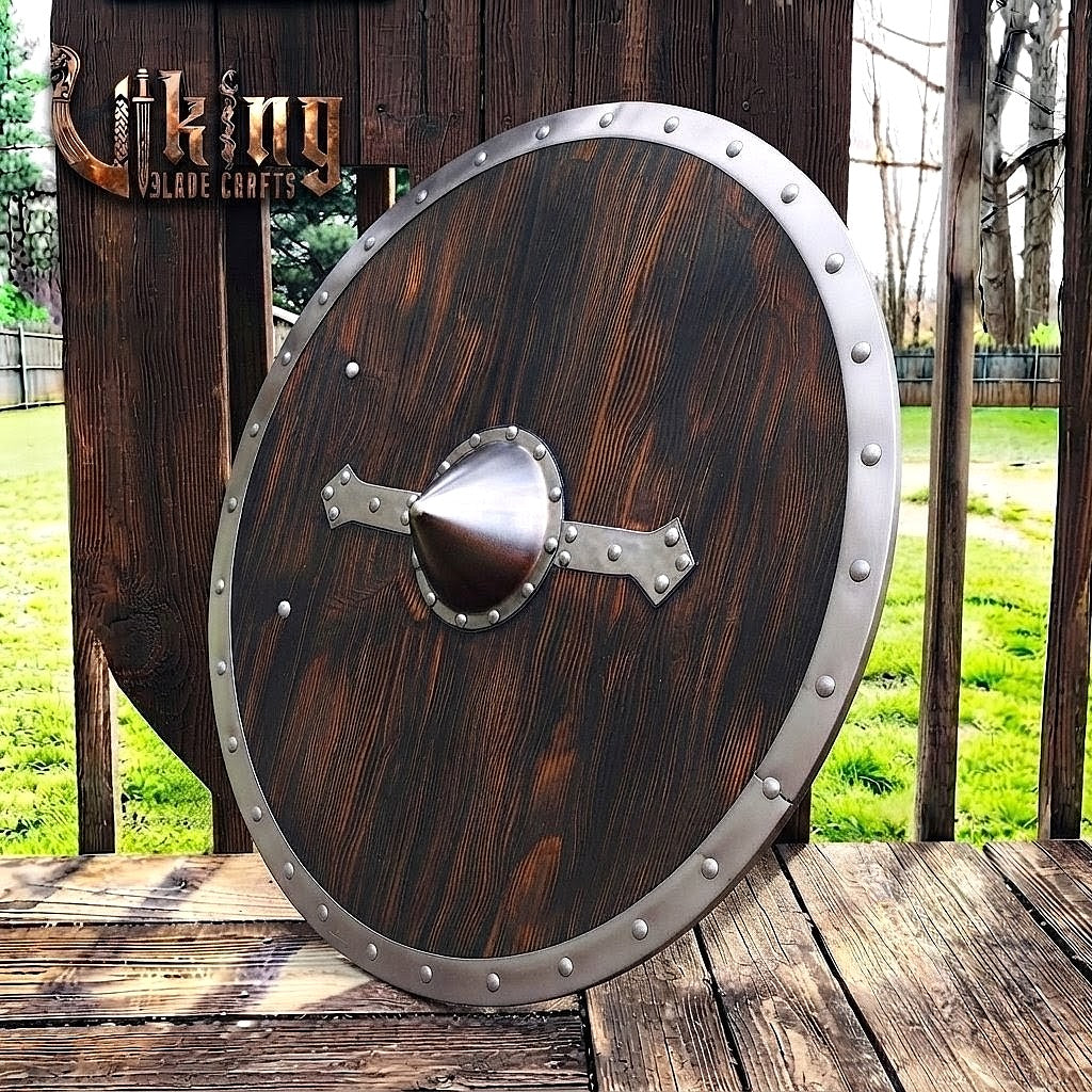 The Skjöldr of Kattegat Horizontal Flanged-Brace Norse Shield