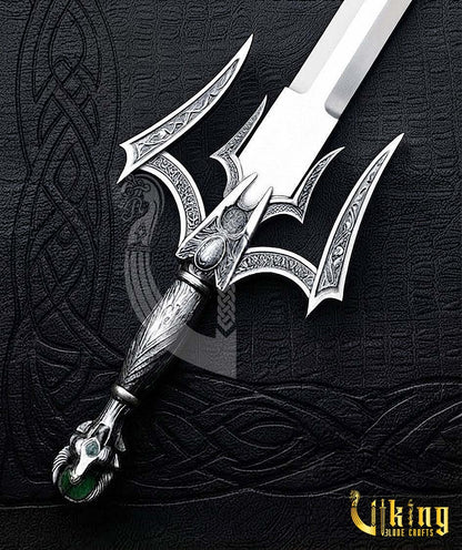 Handmade Steel Luciendar Sword of Light | Fantasy Sword Replica with Leather Sheath