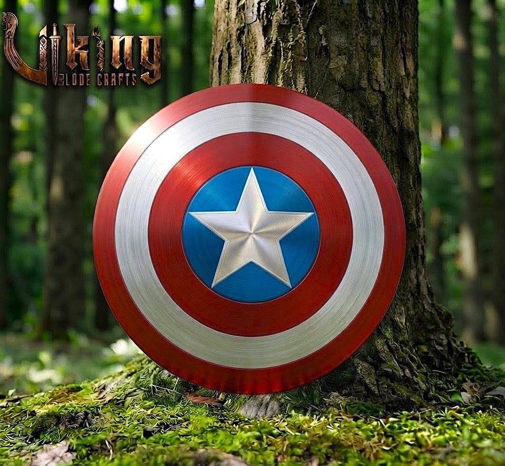 The First Avenger’s Aegis 24" Hardened Steel Captain America Shield
