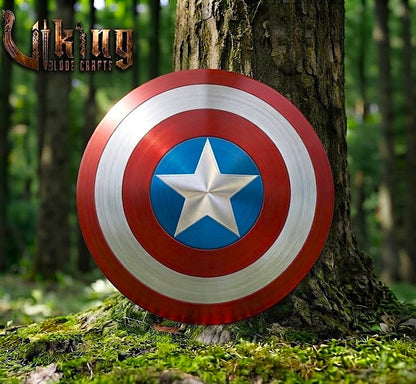 The First Avenger’s Aegis 24" Hardened Steel Captain America Shield