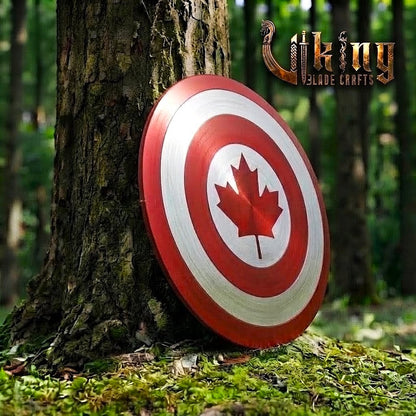 The Guardian’s Aegis 24" Hardened Steel Maple Leaf Shield