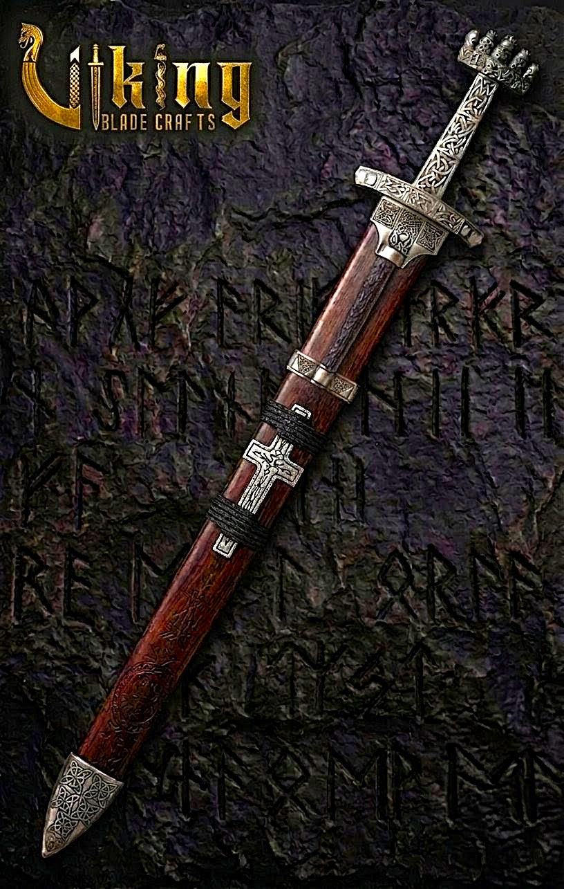 Handmade Damascus Steel Viking Sword – Medieval Replica Collectible