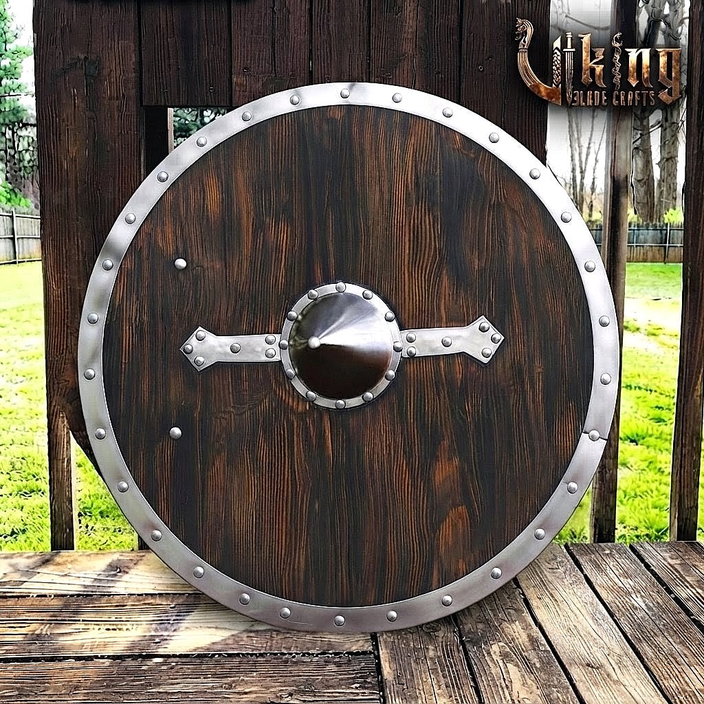 The Skjöldr of Kattegat Horizontal Flanged-Brace Norse Shield