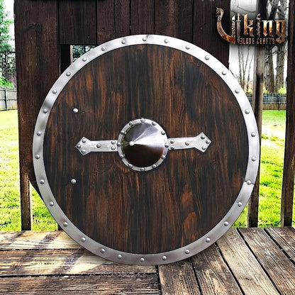 The Skjöldr of Kattegat Horizontal Flanged-Brace Norse Shield