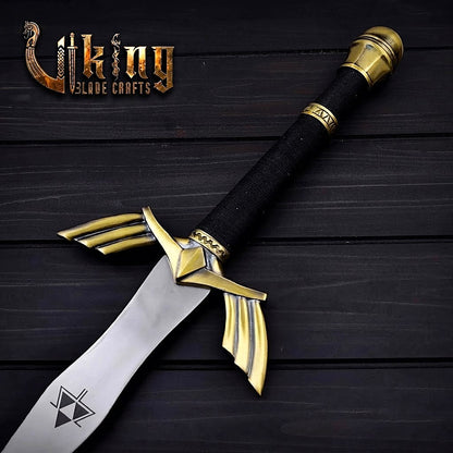 Zelda-Inspired Goddess Longsword | Blue or Black Handle | Matching Scabbard