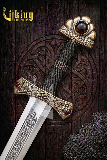 Handcrafted Dyback Viking Sword Replica Historical Blade