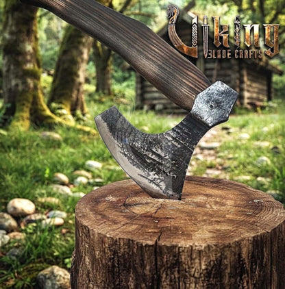 True Hand-Forged Viking Bearded Axe 30" | Broad-Beard Skeggøx