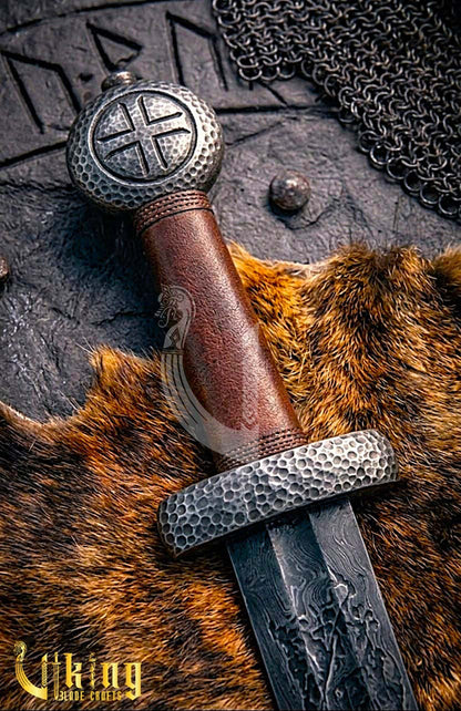Handcrafted Crusader Cross Pattee Sword Replica With Zinc Alloy Scabbard