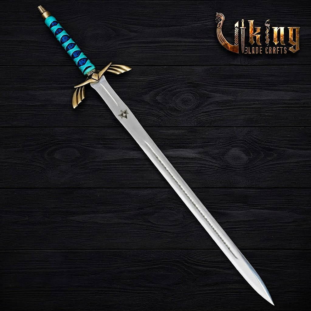 Zelda-Inspired Goddess Longsword | Blue or Black Handle | Matching Scabbard