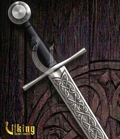 Handcrafted Norman Sword Replica: Medieval Knight Blade With Scabbard
