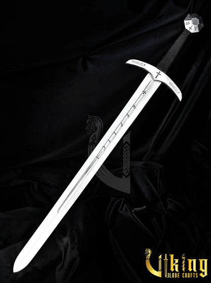 Templar Knight Sword – Medieval Replica Crusader Blade Collectible Viking_Blade_Crafts