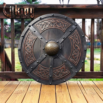 The Skjöldr of the High Jarl Handcrafted Cross-Strap Borre Shield