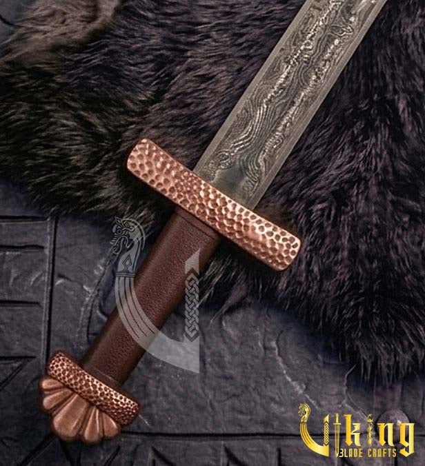 Stockholm 10th C Viking Sword Replica – Copper & Leather Scabbard