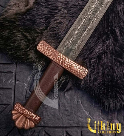 Stockholm 10th C Viking Sword Replica – Copper & Leather Scabbard