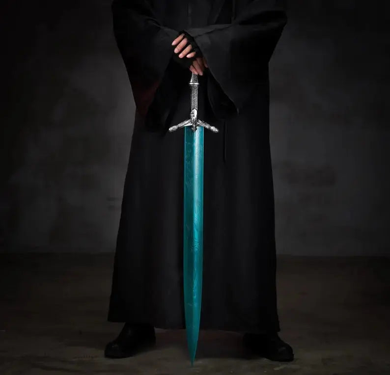 Holy Moonlight Sword Replica – Functional Fantasy Greatsword Collectible Viking_Blade_Crafts