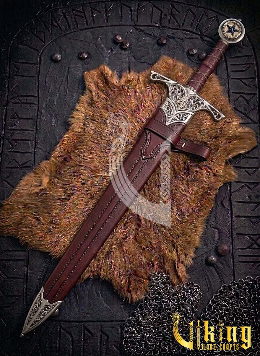 Elite Star Edition Pommel Knightly Sword: Classic Medieval Armor Piece