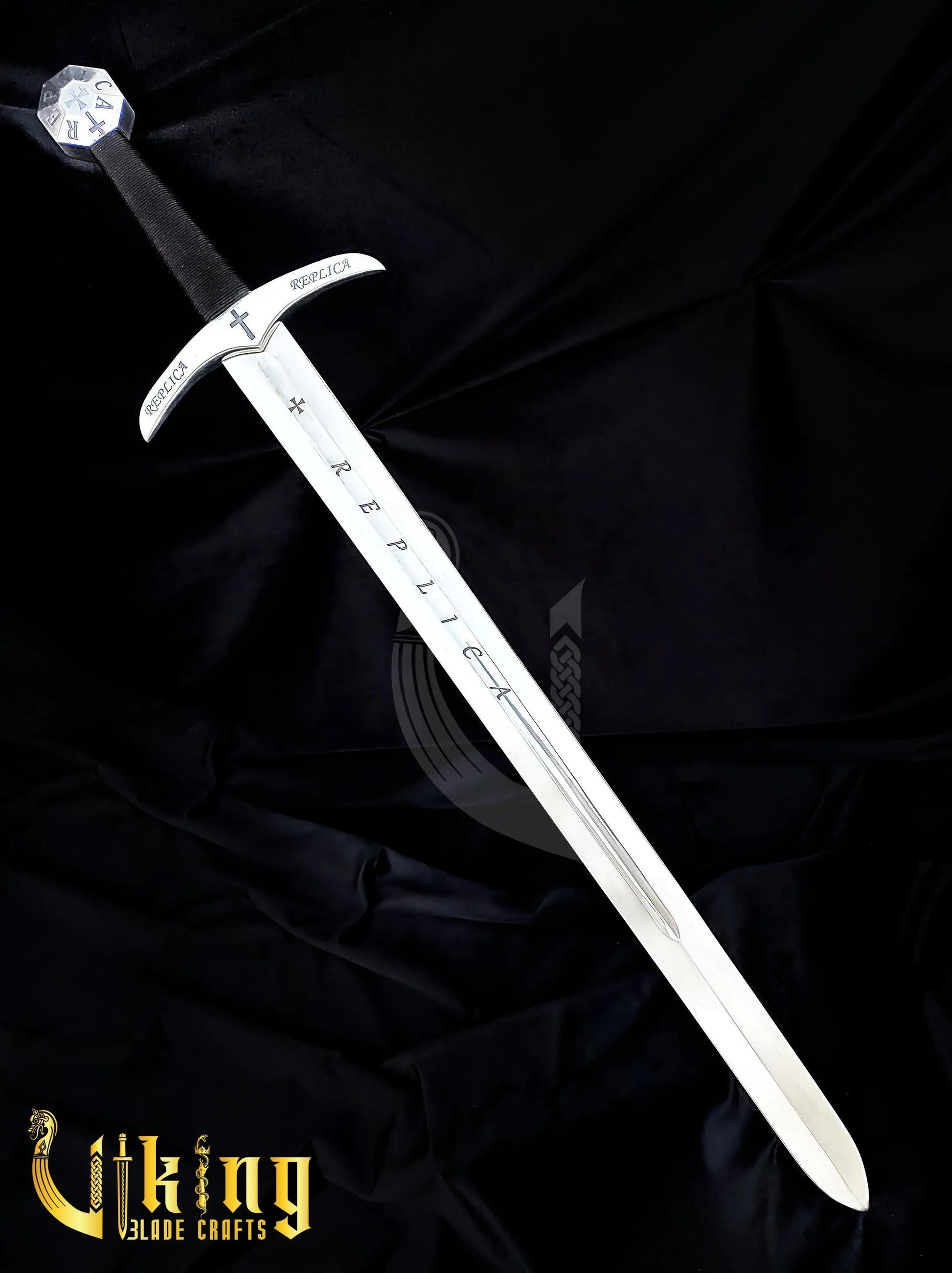 Templar Knight Sword – Medieval Replica Crusader Blade Collectible Viking_Blade_Crafts
