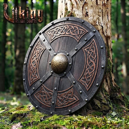 The Skjöldr of the High Jarl Handcrafted Cross-Strap Borre Shield