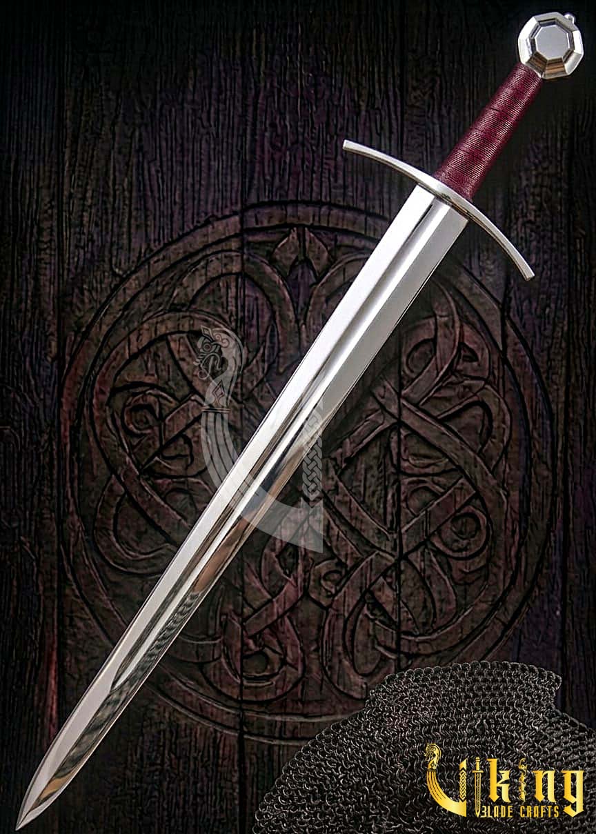 13th Century English Arming Sword Replica: Handcrafted Knightly Blade
