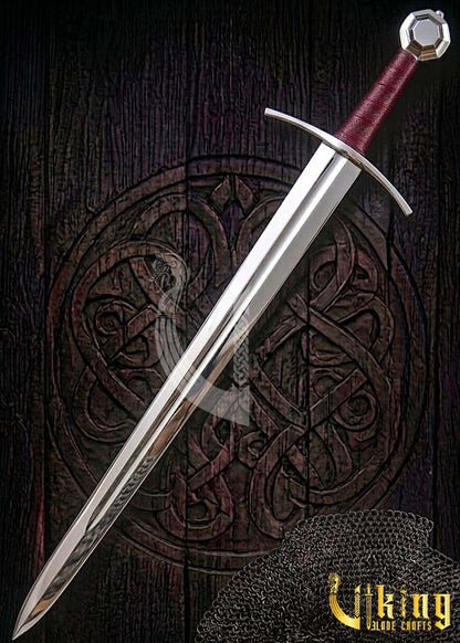 13th Century English Arming Sword Replica: Handcrafted Knightly Blade