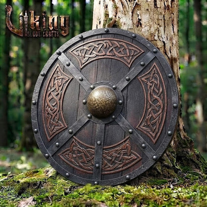 The Skjöldr of the High Jarl Handcrafted Cross-Strap Borre Shield