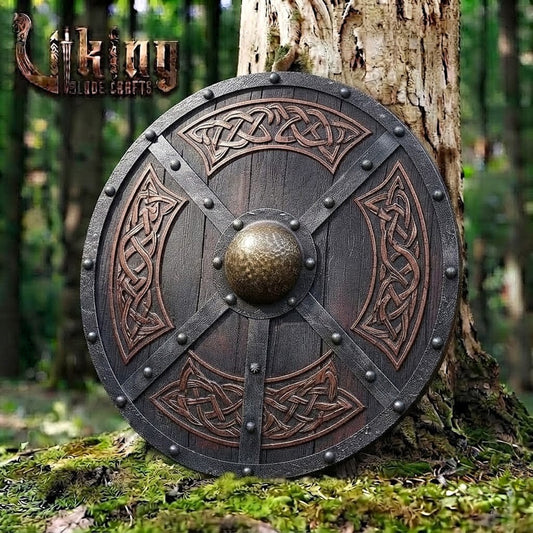 The Skjöldr of the High Jarl Handcrafted Cross-Strap Borre Shield