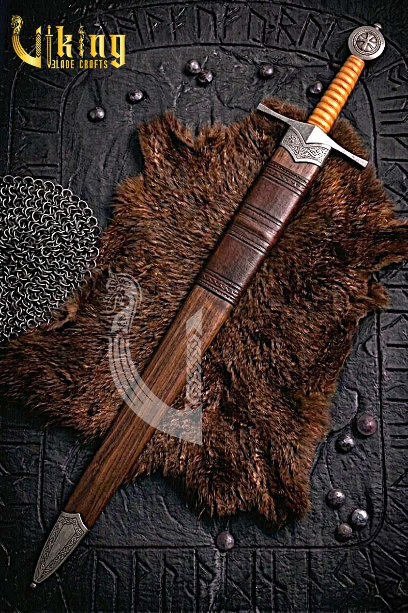 Handcrafted 39" Medieval Knight Crusader Sword Replica Collectible