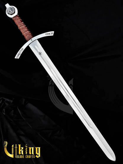 Faithkeeper Knights Templar Sword – Handmade Medieval Crusader Replica Viking_Blade_Crafts