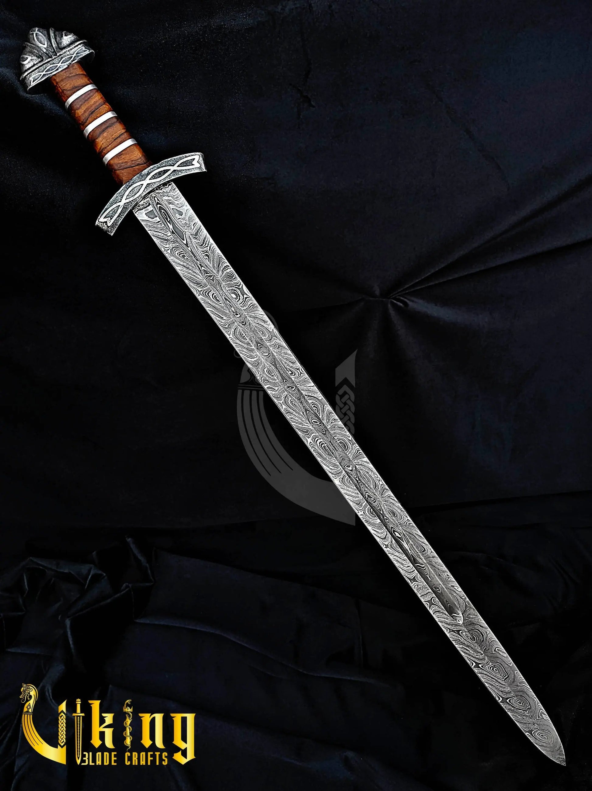 Handmade Damascus Steel Northmen Viking Sword with Scabbard Viking_Blade_Crafts