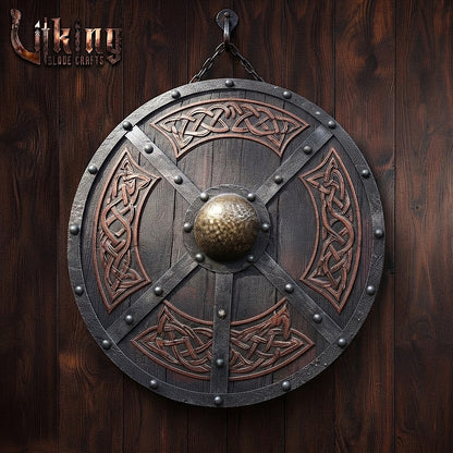 The Skjöldr of the High Jarl Handcrafted Cross-Strap Borre Shield