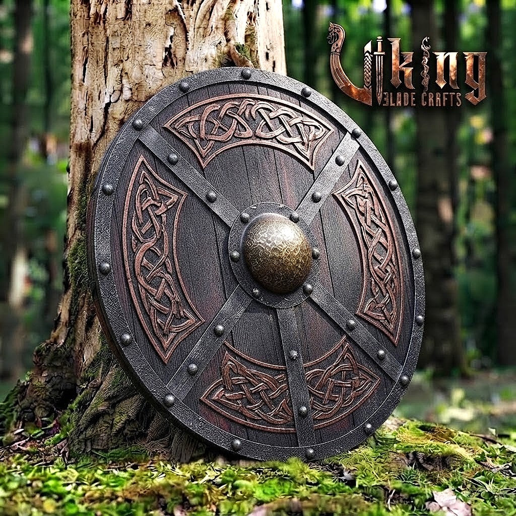 The Skjöldr of the High Jarl Handcrafted Cross-Strap Borre Shield