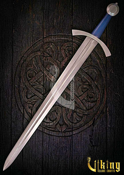 Authentic Handmade Neuchatel Medieval Sword With Leather Scabbard Case