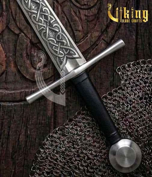 Handcrafted Norman Sword Replica: Medieval Knight Blade With Scabbard