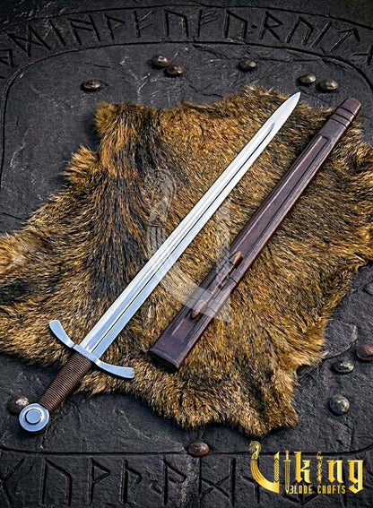 Handcrafted Medieval Crusader Sword Replica: Historic Knightly Blade