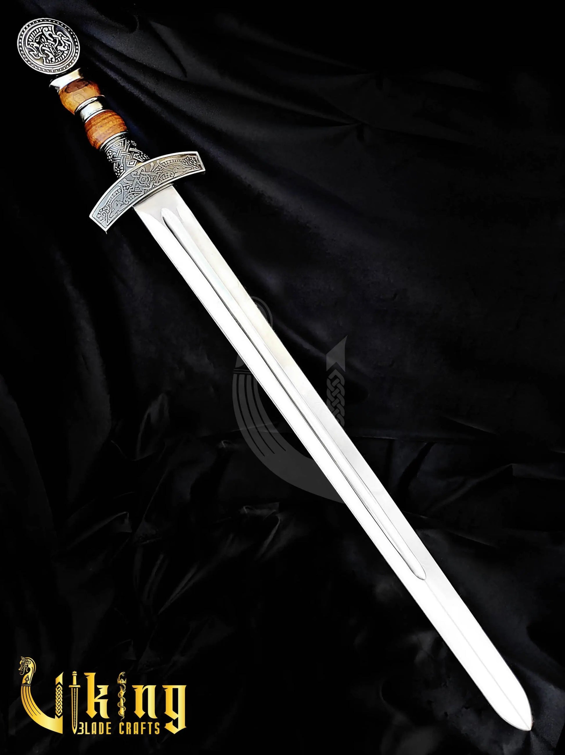 Hand-Forged Viking Sword – Custom Stainless Steel Norse Blade with Scabbard Viking_Blade_Crafts