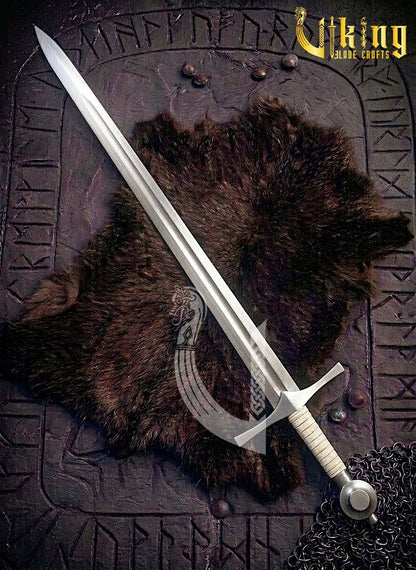 Premium Handmade Medieval Crusader Knight Sword Replica With Scabbard