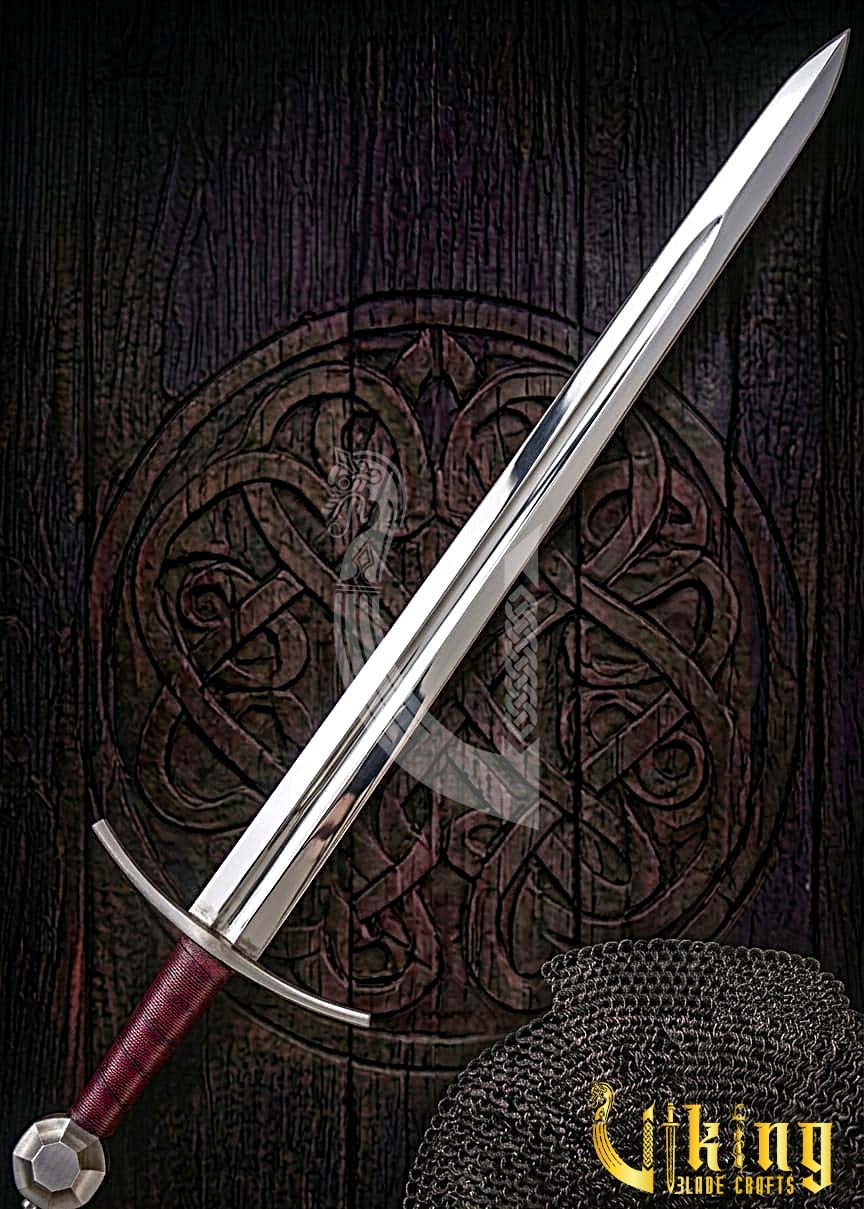 13th Century English Arming Sword Replica: Handcrafted Knightly Blade