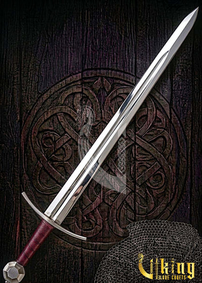 13th Century English Arming Sword Replica: Handcrafted Knightly Blade