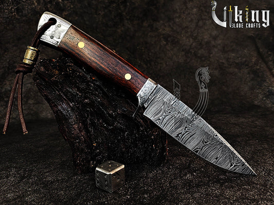 Forged Damascus Steel Gentlemen Series Hunting & Campaign Knife