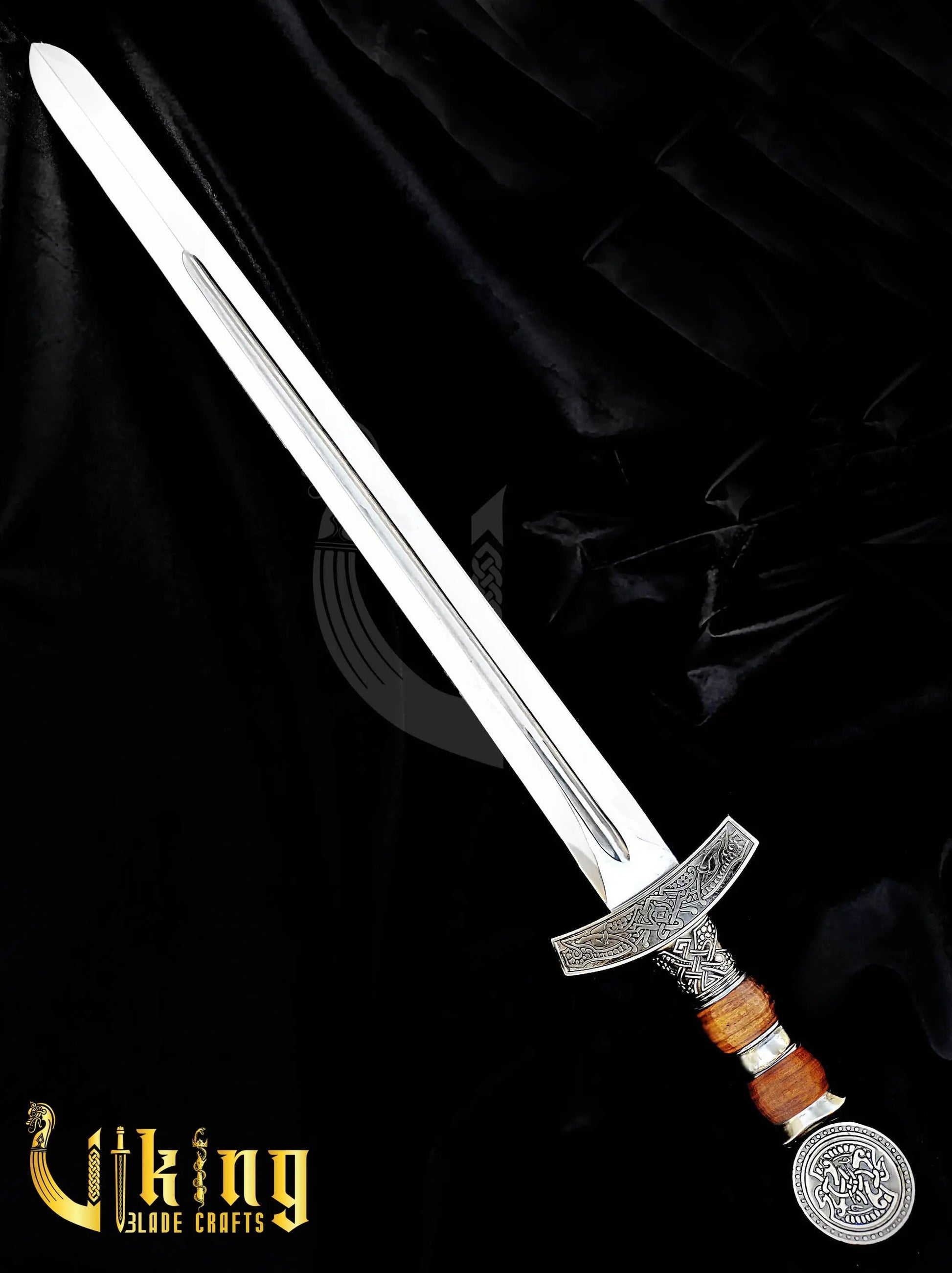 Hand-Forged Viking Sword – Custom Stainless Steel Norse Blade with Scabbard Viking_Blade_Crafts