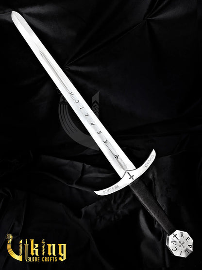 Templar Knight Sword – Medieval Replica Crusader Blade Collectible Viking_Blade_Crafts