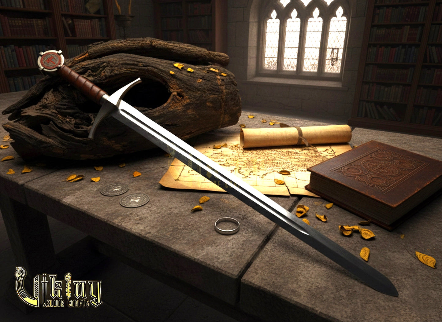 Accolade Sword of the Knights Templar – Handmade Medieval Collectible Blade